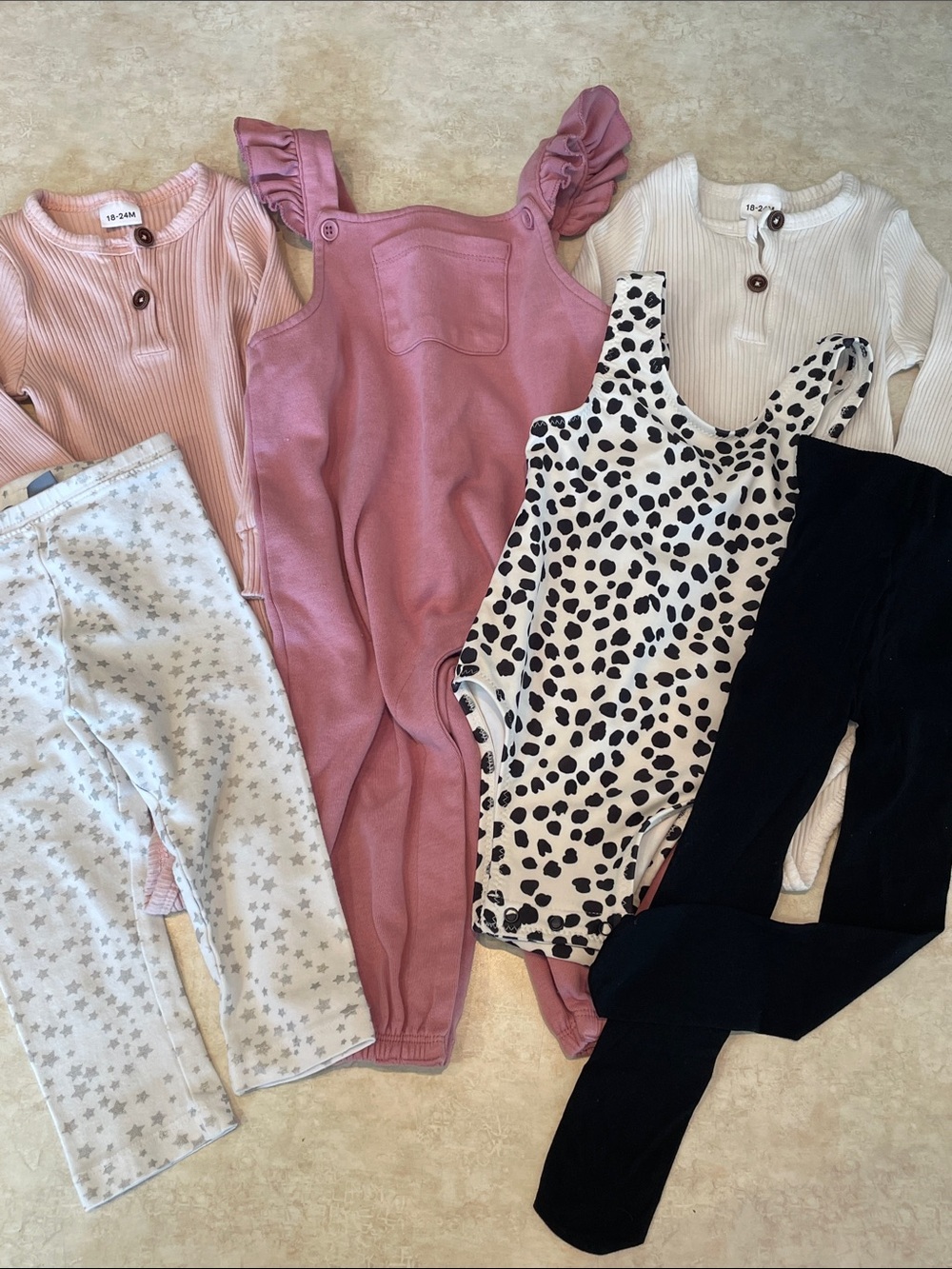 Pink, Black, and White Girls Clothes